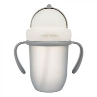 Поїльник з силіконовою трубочкою Canpol babies Matte Pastels Gray 210 мл