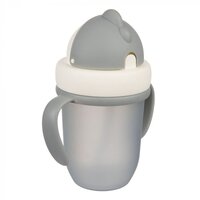Поїльник з силіконовою трубочкою Canpol babies Matte Pastels Gray 210 мл