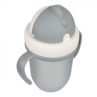 Поїльник з силіконовою трубочкою Canpol babies Matte Pastels Gray 210 мл
