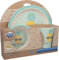 Набір посуду Canpol babies So Cool бамбуковий 3 предмети Бірюзовий