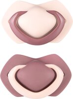 Пустушка Canpol Babies Pure Color силіконова симетрична 0-6 місяців Рожева 2 шт. (22/644_pin)