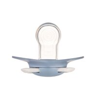 Пустушка Canpol Babies Pure Color силіконова симетрична 0-6 місяців Синя 2 шт. (22/644_blu)