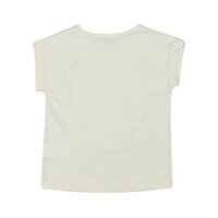 Біла футболка iDO з сердечком для дівчинки 10 років (4.W501.00/0112)