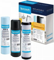 Комплект картриджів Ecosoft 1-2-3: 2 вугільних картриджа+поліпропілен (CHV3ECO)