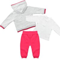 Комплект iDO с толстовкой, регланом, брюками для девочки 12 месяцев (29115/coral)