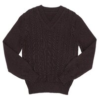 Коричневий пуловер Софія на зріст 122-128 см (621-2) 