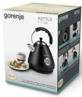 Електрочайник Gorenje 1.7л, пластик, чорний (K17CLBK) 