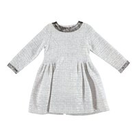 Теплое серое платье iDO с длинными рукавами для девочки 7 лет (4.V635.00/8131) 