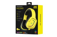 Ігрова гарнітура 2E Gaming HG340 RGB 3.5mm Yellow