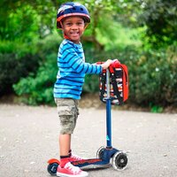 Самокат Micro Mini Deluxe Navy Blue LED (MMD118)