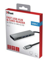 USB-хаб Trust Halyx Fast USB-C Hub & Card Reader (24191_TRUST)