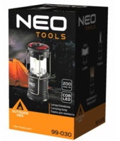 Ліхтар кемпінговий на батарейках Neo Tools 200лм, 3Вт, 3 функції освітлення (99-030)