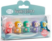 Набір гумок для олівця Iwako Мавпочки 5 шт. (ER-GLB005) 