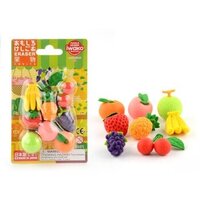 Ластики IWAKO Набор Фрукты (ER-BRI024)
