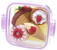 Набор ластиков Iwako для карандаша Ланчбокс с десертами 4 шт (ER-981066)