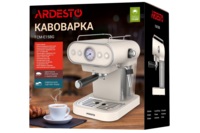 Кофеварка ARDESTO рожковая Vintage Dream 1.2л, бежевый (FCM-E15BG)