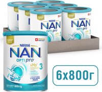 Суха молочна суміш Nestle NAN 3 Optipro з олігосахаридом 2'FL для дітей від 12 місяців 800 г 
