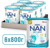 Суха молочна суміш Nestle NAN 3 Optipro з олігосахаридом 2'FL для дітей від 12 місяців 800 г 