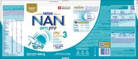 Суха молочна суміш Nestle NAN 3 Optipro з олігосахаридом 2'FL для дітей від 12 місяців 800 г 