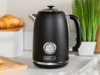 Електрочайник ARDESTO Vintage Dream 1.8л, Strix, метал, чорний матовий (EKL-F410BM)