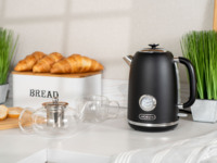 Електрочайник ARDESTO Vintage Dream 1.8л, Strix, метал, чорний матовий (EKL-F410BM)