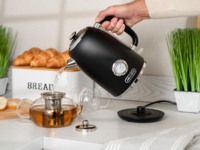 Електрочайник ARDESTO Vintage Dream 1.8л, Strix, метал, чорний матовий (EKL-F410BM)