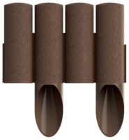 Газонна огорожа Cellfast 4 STANDARD, 10 секцій, коричневий (34-041) 