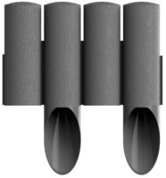 Газонное ограждение Cellfast 4 STANDARD, 10 секций, серый (34-044) 