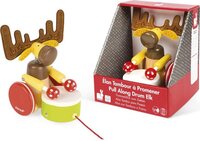 Іграшка-каталка Janod Лось з барабаном (J08199) 