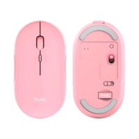 Миша Trust Puck Rechargeable Ultra-Thin BT WL Silent Pink (24125_TRUST)