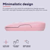 Миша Trust Puck Rechargeable Ultra-Thin BT WL Silent Pink (24125_TRUST)