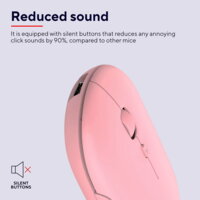 Миша Trust Puck Rechargeable Ultra-Thin BT WL Silent Pink (24125_TRUST)