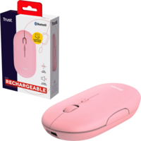 Миша Trust Puck Rechargeable Ultra-Thin BT WL Silent Pink (24125_TRUST) 