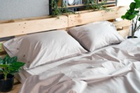 Простынь на резинке ARDESTO Mix&Match, 180х200+30см, айвори (ART1820FSC)