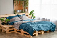 Простирадло на резинці ARDESTO Mix&Match, 180х200+30см, синій (ART1820FSB)