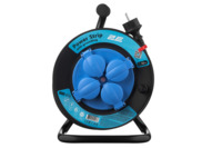 Подовжувач мережевий 2E REEL 20м, чорно-синій (2E-CR4315IP44M20)