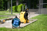 Подовжувач мережевий 2E REEL 20м, чорно-синій (2E-CR4315IP44M20)