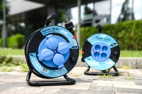 Подовжувач мережевий 2E REEL 20м, чорно-синій (2E-CR4315IP44M20)