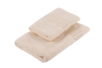 Набор полотенец махровых ARDESTO Lotus, 50х90см, 70х140см, 2шт, айвори (ART2357IV)