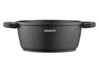 Кастрюля со стеклянной крышкой ARDESTO Gemini Anzio, 2.5л, алюминий, черный (AR2420GE)
