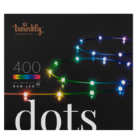 Гірлянда Smart LED Twinkly Dots Lights, 20м, кабель прозорий (TWD400STP-TEU) 