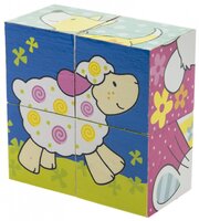 Кубики дерев'яні goki Мої друзі Susibelle (57511)