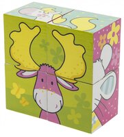 Кубики дерев'яні goki Мої друзі Susibelle (57511)