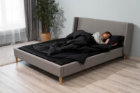 Простынь на резинке ARDESTO Mix&Match Premium, 160х200+30см, черный (ART1620FSL)