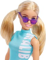 Лялька Barbie Fashionistas Барбі Модниця блондинка у блакитному топі і леггінсах (GRB50)