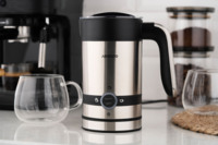 Вспениватель-подогреватель ARDESTO, 450 Вт, 200 мл, серебристо-черный (MBC-D450)