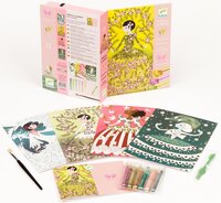 Художественный комплект Djeco рисование блестками Блестящие наряды (DJ09500)