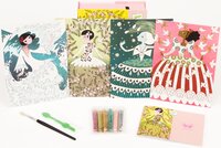 Художественный комплект Djeco рисование блестками Блестящие наряды (DJ09500)