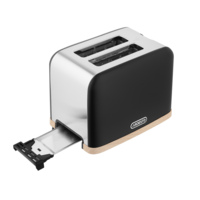 Тостер ARDESTO Wood Modern, чорний (T-F420BWD)