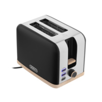 Тостер ARDESTO Wood Modern, чорний (T-F420BWD)